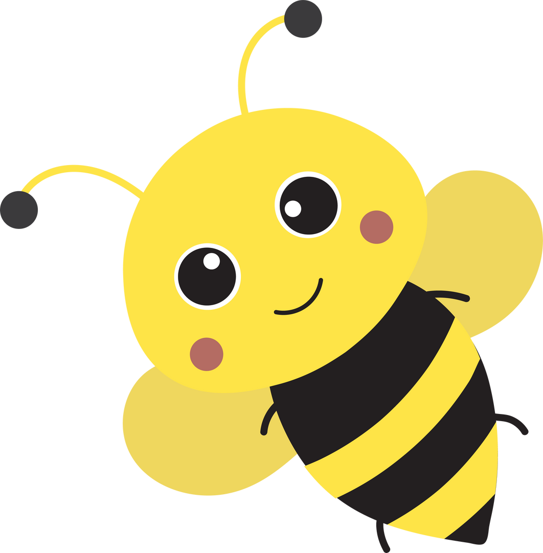 Cute Bee Illustration 