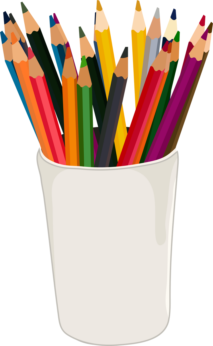 Colored Pencils Illustration